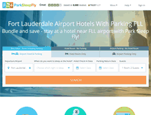 Tablet Screenshot of ftlauderdale.parksleepfly.com