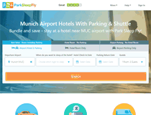 Tablet Screenshot of munich.parksleepfly.com