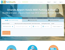 Tablet Screenshot of orlando.parksleepfly.com